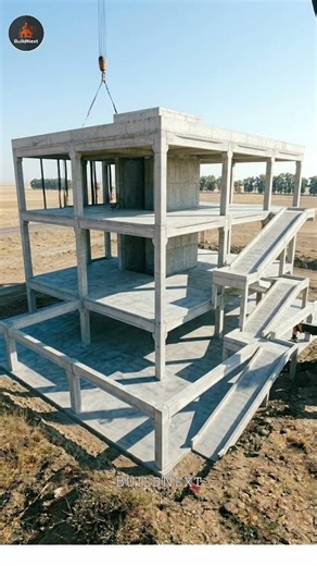 From Empty Plot to 4-Story Car Showroom 😳 | Modern Glass Building |#shorts