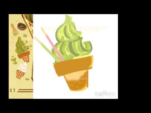 2D Japanese Matcha IceCream
