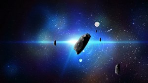 Asteroid, Meteorite, Space. Free Stock Video