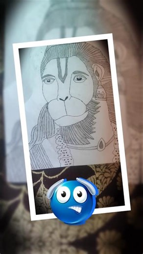 : The Divine Strength of Lord Hanuman | Realistic Sketch 🚩HanumanJiDrawing #LordHanuman #DivineArt