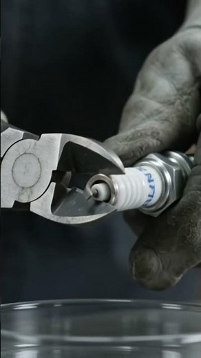 How to extract iridium from spark plug