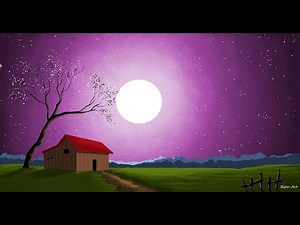 How to Draw in Ms Paint | drawing in paint in computer | paint in computer | scenery drawing