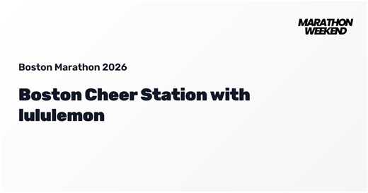 Boston Cheer Station with lululemon | Boston Marathon 2026