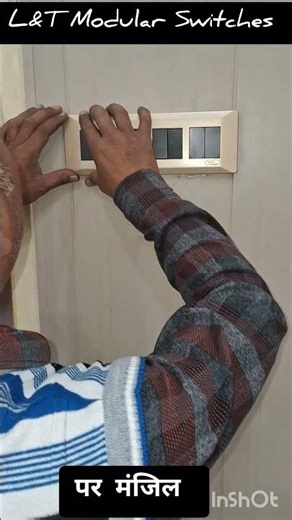 L&T Switch installation। L&T modular switch