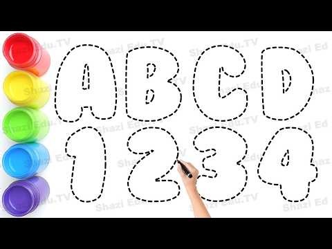 Learn ABCD-1234 - Kids Tracing & Coloring Fun