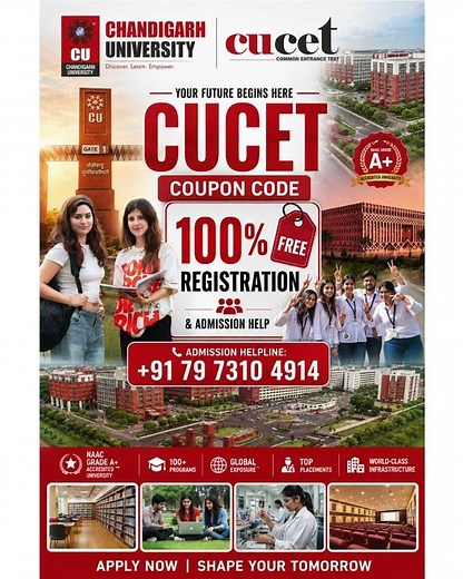 🎓 CUCET Coupon Code | 100% FREE Registration & Admission Help 🚀