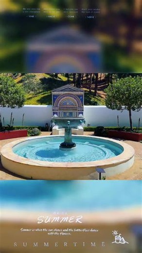 走进Getty Villa 一场加州海岸与庞贝古城、古罗马的隔空邂逅。复刻庞贝庄园原貌，庭院池水潋滟，草木自带慵懒诗意，漫步其间，仿佛穿越千年重回庞贝旧时光#博物馆打卡 #庞贝古城 #盖蒂别墅 #古埃及文物展览 #尔湾