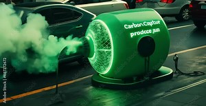 Revolutionary sidewalk carbon capture using microbial algae: Algae-based technology absorbs carbon from vehicle fumes, producing oxygen