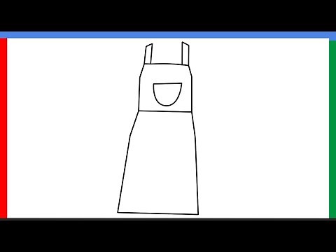 How to draw an Apron step by step for beginners