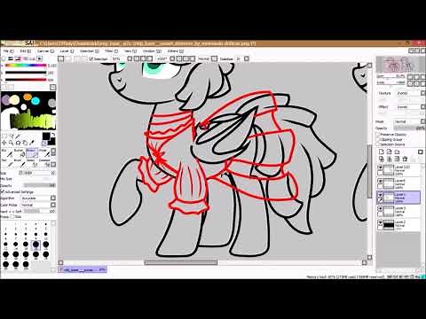 MLP Base Edit; Bat Pony Custom 2 -speedpaint-