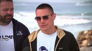“There is a dog in me that’s about to come out!” 🐕🥊 Tim Tszyu fronted the media today for a tell-all interview about the infamous dog-bite incident and to preview his upcoming fight against Carlos Ocampo 👀 Watch Tszyu's full press conference here: https://bit.ly/3OKWmtY Don’t Miss #TszyuOcampo at 12pm, Sunday June 18th. Order NOW on Main Event: https://bit.ly/45yGVLn | MAIN EVENT