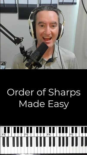 Sharps in Music:Use the Keyboard to Remember the Order #musicthoery #sharps