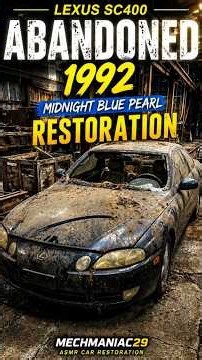 Lexus SC400 1992 Midnight Blue Pearl ASMR Restoration. #lexus #lexusclub #asmr #asmrrestoration