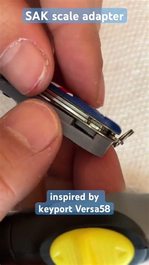 Removable custom SAK scale attachment #DIY #edc #multitool