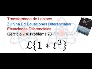Ejercicios 7.4 Problema 23 Dennis G. ZILL ED 9na Ed. Transformada de Laplace, convolución de funcion