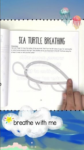 Turtle Breathing Technique For Kids | Trace Along Mindfulness For Kids #calmtime