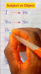 Subject vs Object pronouns