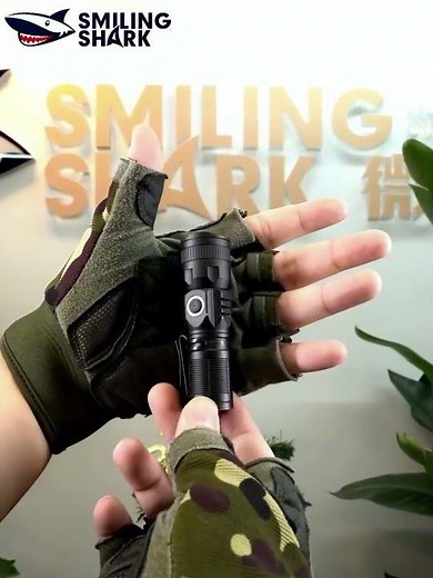 Smiling Shark 6000 Lumens Led Torch Rechargeable Flashlight lighting-SD5028