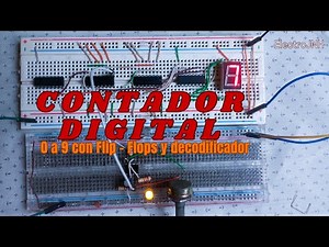 Como hacer un contador de 0 a 9 con 74ls76 | Proyecto básico de electrónica