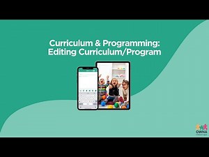 Editing Curriculum & Program