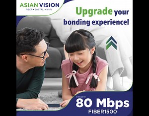17 shares · 3 comments | Upgrade your connection at home with #AsianVisionFiber. Max out up to 80 mbps internet now! 朗 #AsianVision | Asian Vision | Facebook