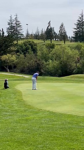 Long birdie putt, hole #9 at Blue Rock Springs Golf, Vallejo CA 4/06/25 | Lito Asuncion
