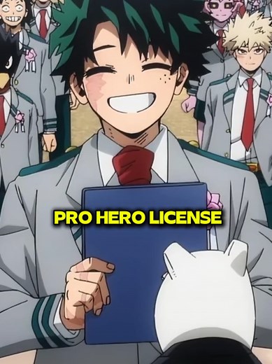 How Did Deku Get his Pro Hero License in MHA? #Anime #Manga | Bokuno Hero