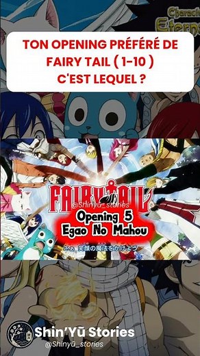 🎵 TOP 10 FAIRY TAIL OPENINGS: WHICH ONE IS THE BEST? 🧚🔥