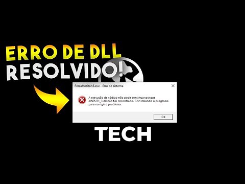 Como RESOLVER O ERRO a execução de código não pode continuar porque XINPUT1_3.dll não foi encontrado