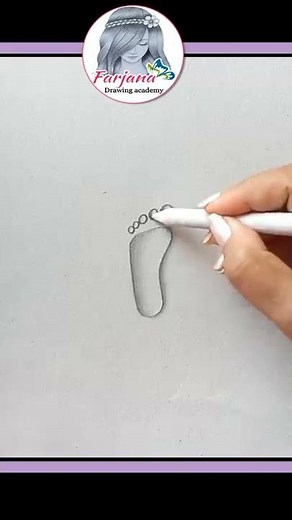 How to Draw Easy 3D Water Drops || Pencil Drawing || Realistic Water Drops - footprint #art #Shorts