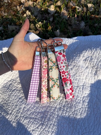 Handmade Fabric Wristlet | Key Fob | Gift for Her - Etsy