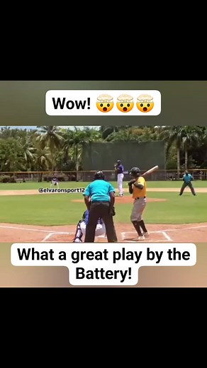 What a heads up play by the battery. Just wow! #baseball #baseballlife #Battery #highlights #fypviralシ | All Baseball Sports Recap