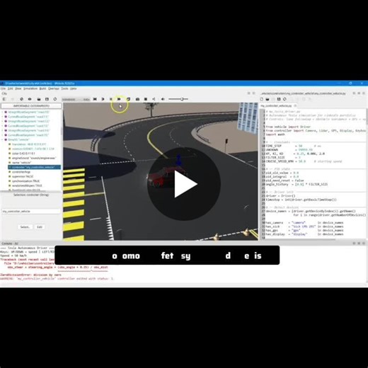 #webots #python #robotics #autonomousvehicles #adas #safetyengineering #webots #python #electricalengineering #electricalvehicle | SalarKhan Patan