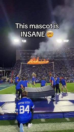 Cosmo the BYU Mascot's Crazy Stunts 🤣