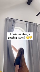 17K views · 115 reactions | Used to be ANNOYING but now doesn’t bother me at all ☺️ this drapery and curtain ring slide tape makes all the difference if you are opening and closing your curtains daily! Works on shower curtains too 懶 | Perkins On Parkway | Facebook
