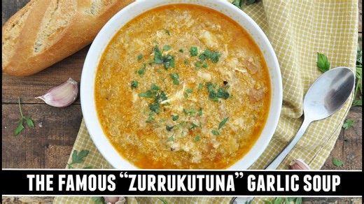 Basque zurrukutuna garlic soup recipe