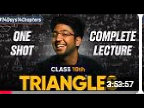 Class 10th Triangles One Shot 🔥 | Class 10 Maths Chapter 6 | Shobhit Nirwan\n||