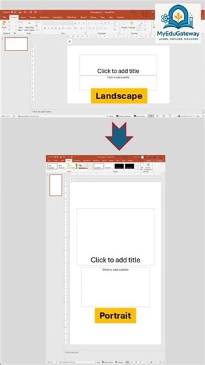 PowerPoint Slides Orientation: Quick tips for Turning Landscape into Portrait and vice versa