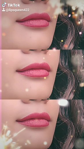 Bright Pink Lipstick Showcase with Glamorous Effects