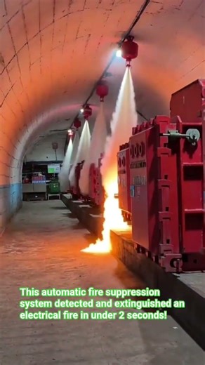 Automatic Fire Suppression System! #Shorts #FireSafety #Engineering #satisfying #asmr