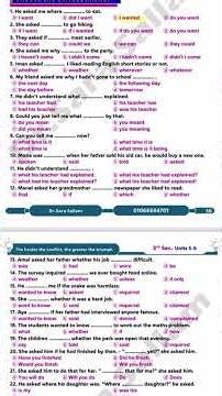 Reported questions (unit6)