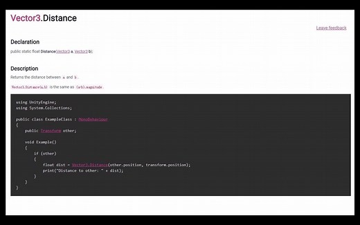 【Unity菜鸟笔记】计算距离用Vector3.Distance 比较距离大小用Vector3.sqrMagnitude