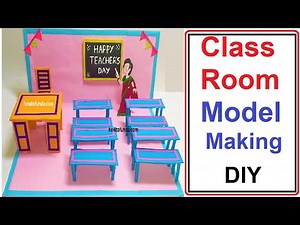 class room model project - teacher day special craft project | howtofunda