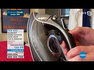 Sunbeam\nAERO Ceramic 1600Watt Iron Garment Steamer