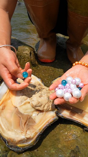 83K views · 2.3K reactions |  wow  This pearl is amazing! Blue pearls/freshwater pearls | Xiaoya | Facebook