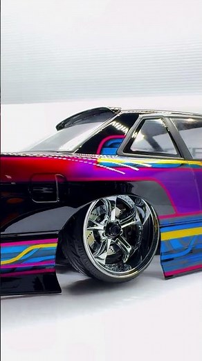 All made with paint. Customizing RC drift bodyshells with airbrushing techniques