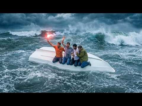 The 2026 disaster film "A Glimmer of Hope" depicts the despair of drifting at sea for three days ...