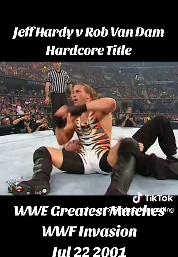 Jeff Hardy vs Rob Van Dam Hardcore Title Match - WWE Invasion 2001