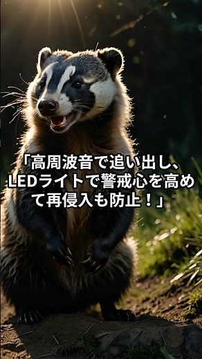 ハクビシンを音で撃退！屋根裏・畑の被害を防ぐプロの対策【ショート動画】