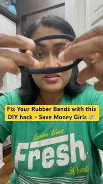 Fix Your Rubber Bands with this DIY hack - Save Money Girls 💸 #shorts #siriscribe